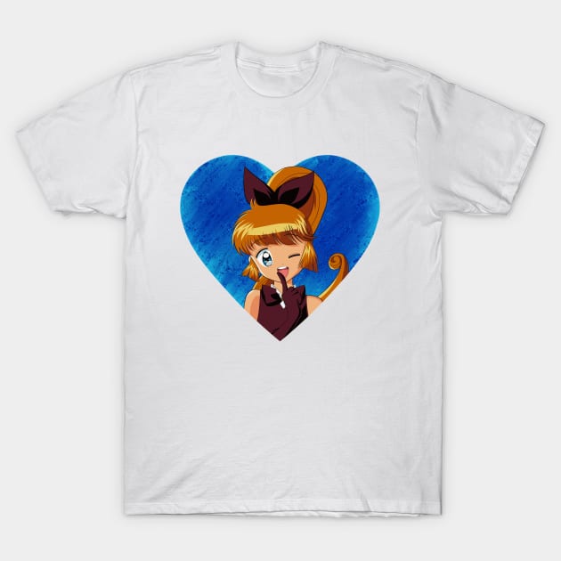 Saint Tail in the Heart Illustration (lisa e seya un solo cuore per lo stesso segreto) T-Shirt by Yasimuf